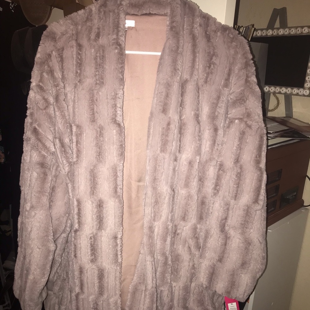 Pink Faux Fur Coat from Target